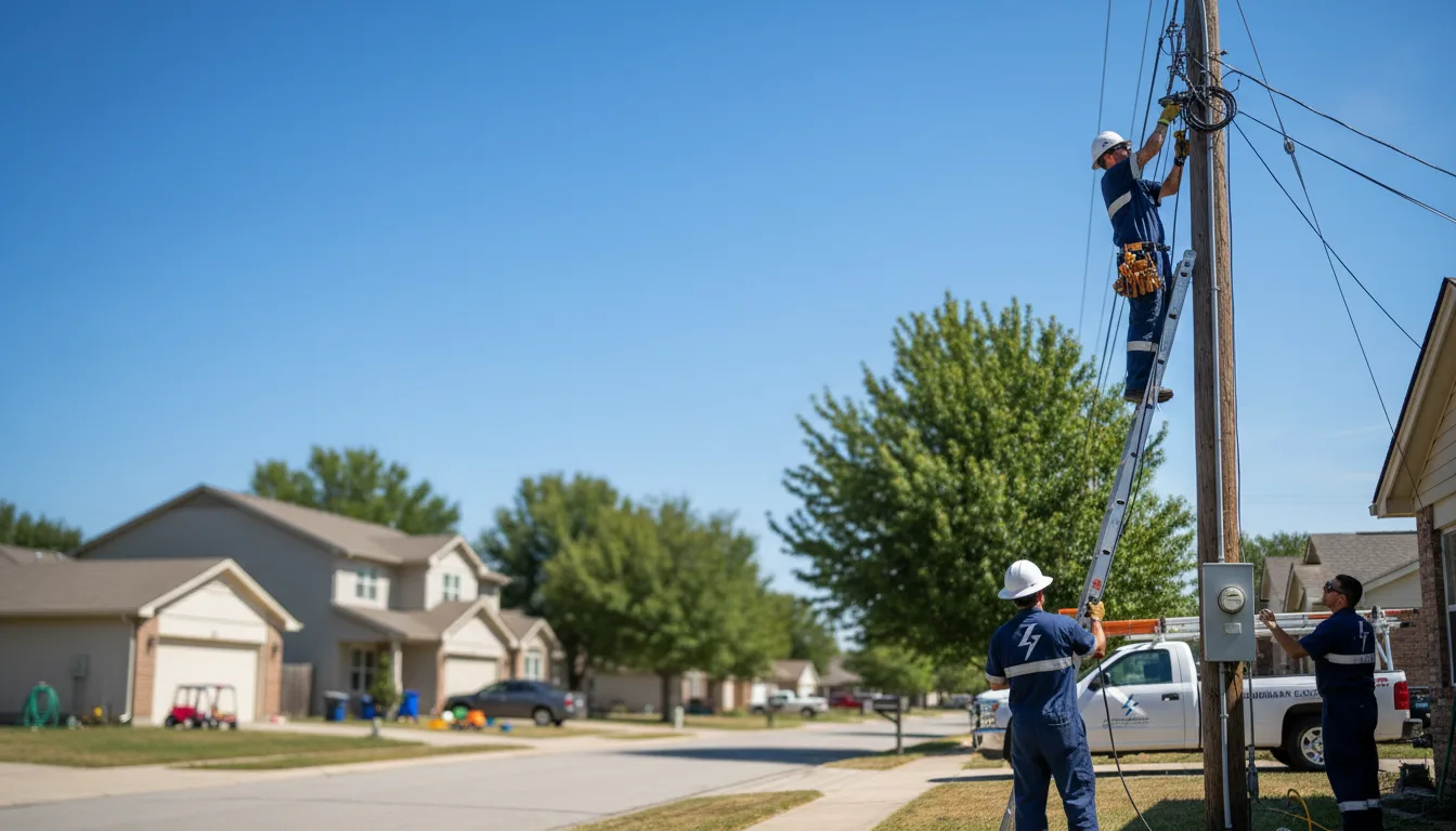Residential electrician providing installation services in Converse, IN